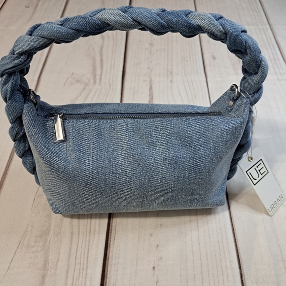 Urban Expressions Light Denim Comes With Chain Strap Shoulder Handbag Purse - Picture 1 of 10